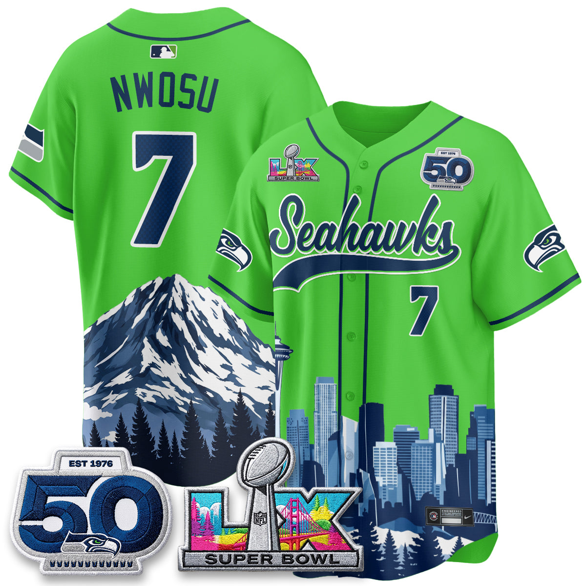 SEA City Edition Vapor Baseball Jersey - Stitch