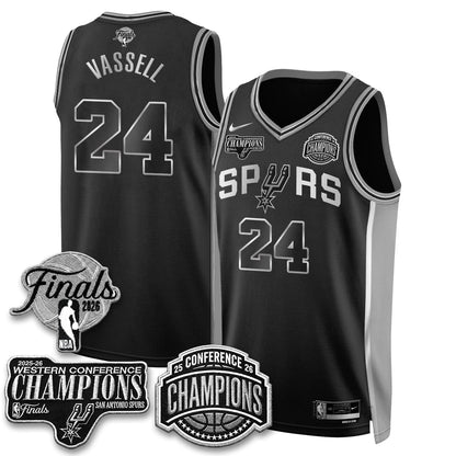 SAS 2026 NBA Western Conference Champions Vapor Special Edition Jersey - Stitched