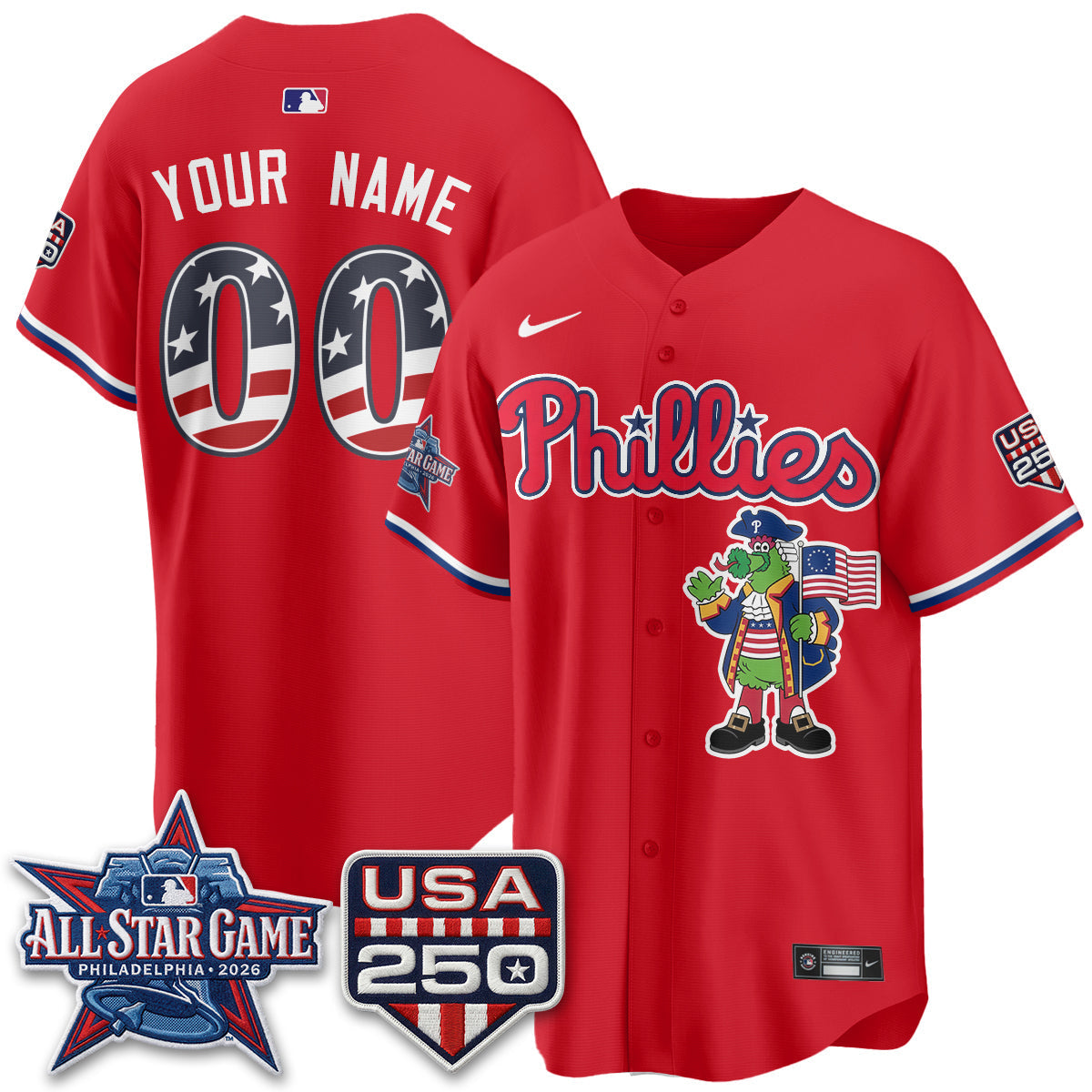 PHI 2026 All Star Phanatic Edition Vapor Custom Jersey - Stitched