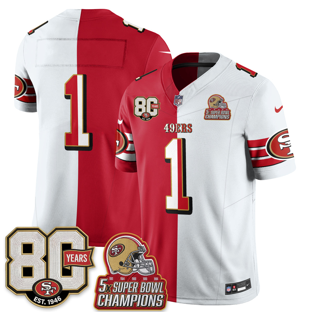 SF Split Style Vapor Jersey - Stitched