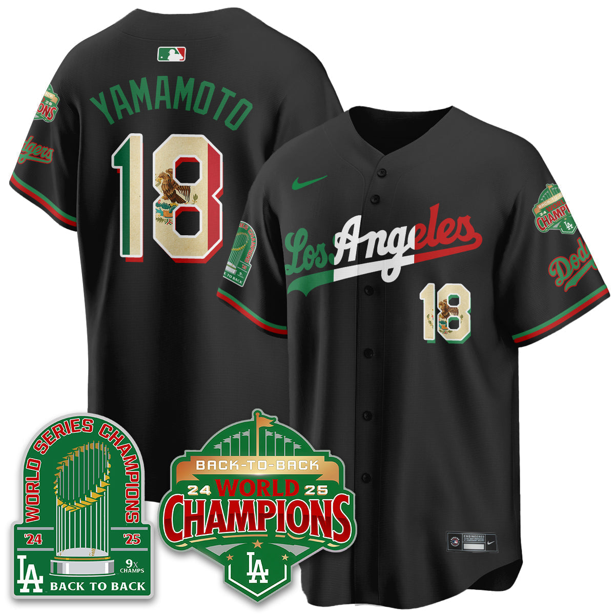 LAD Mexico Vapor Limited Jersey - 9x & B2B Champs - Stitched
