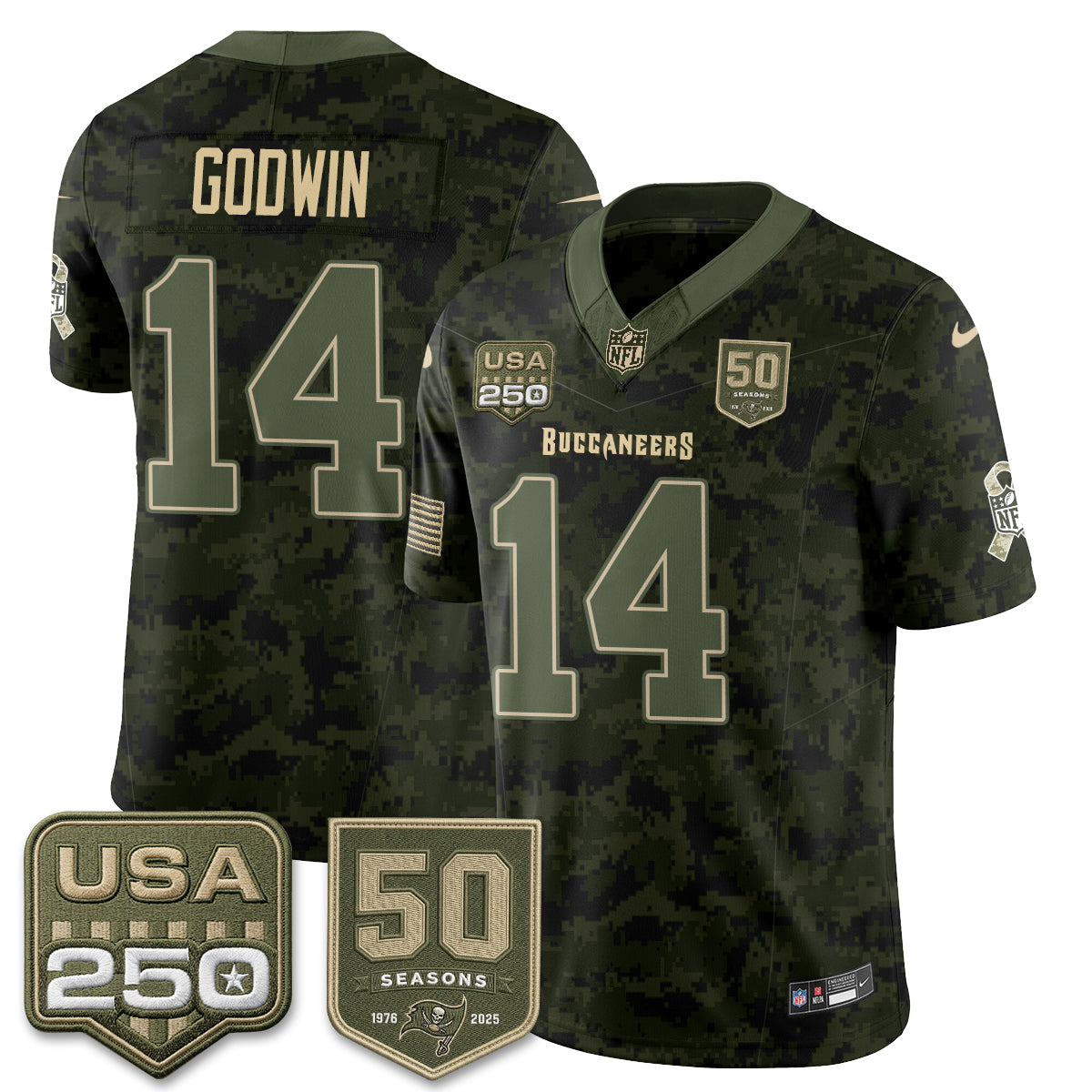TB 2026 Salute to Service Edition Vapor Jersey - Stitched