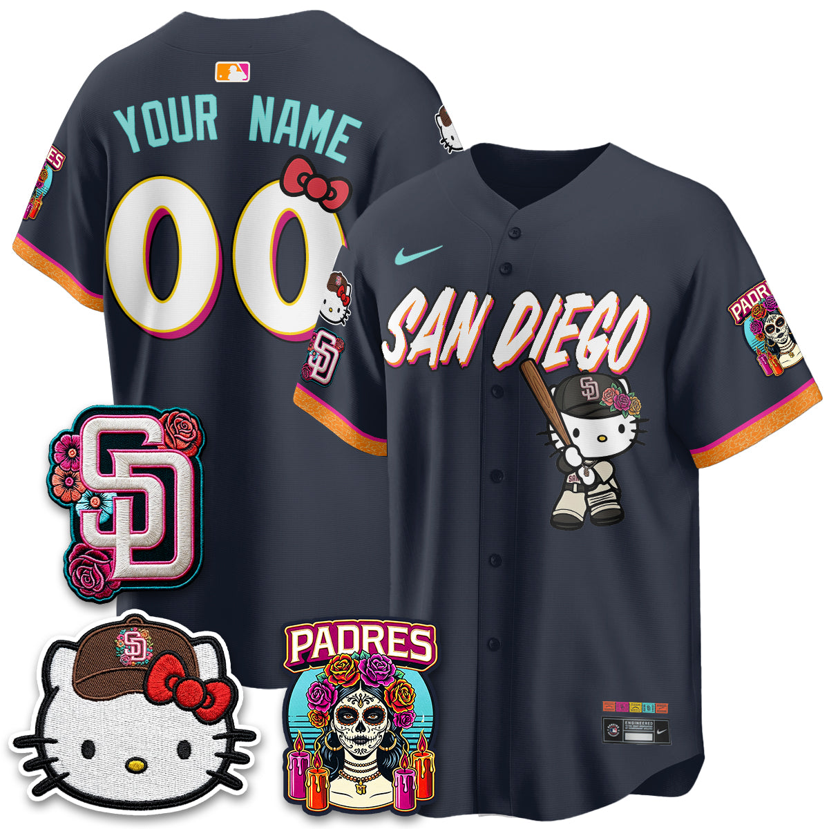 SD 2026 City Connect x Meow KT Vapor Limited Custom Jersey - Stitched-NQD