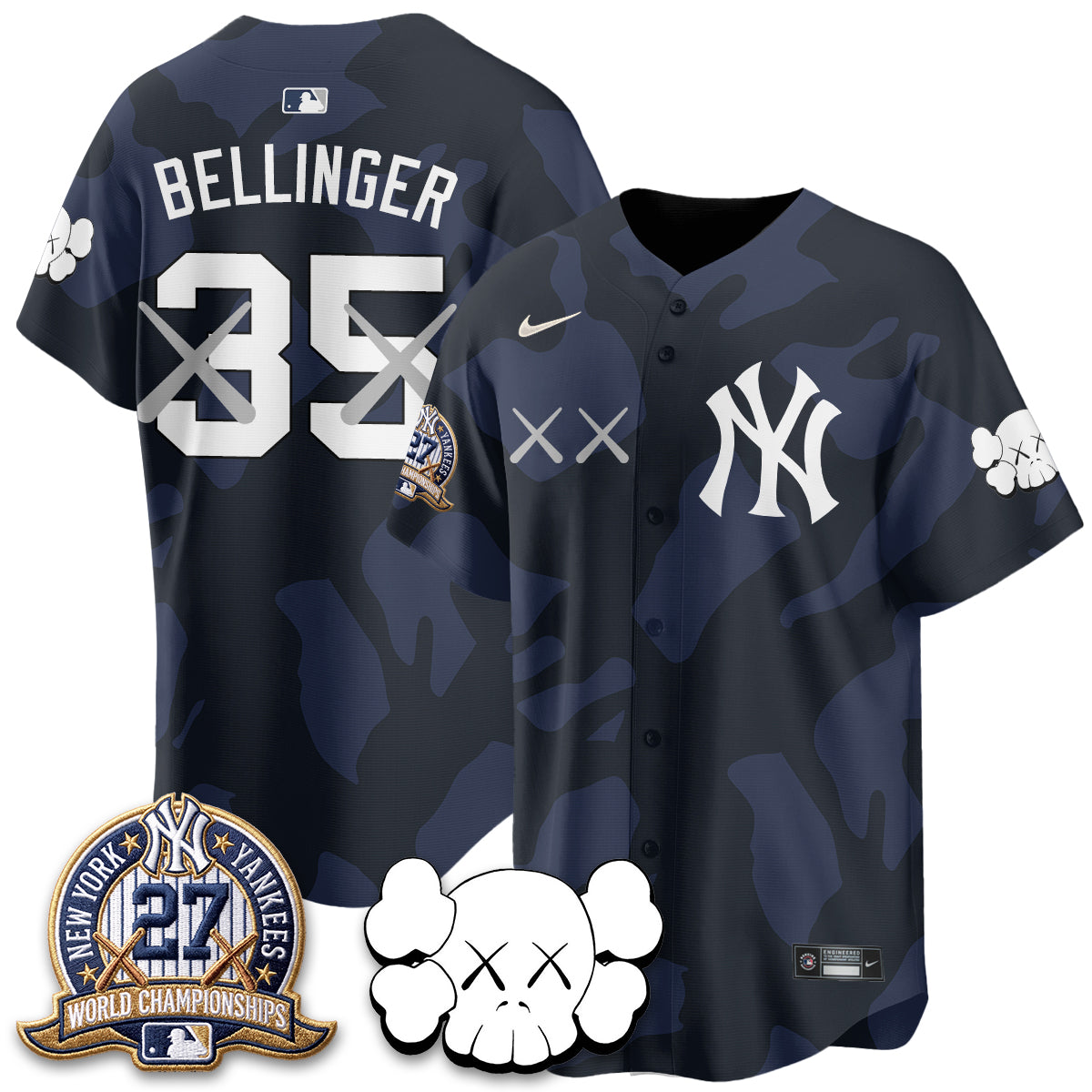 NYY x KAWS Edition Vapor Jersey - Stitched