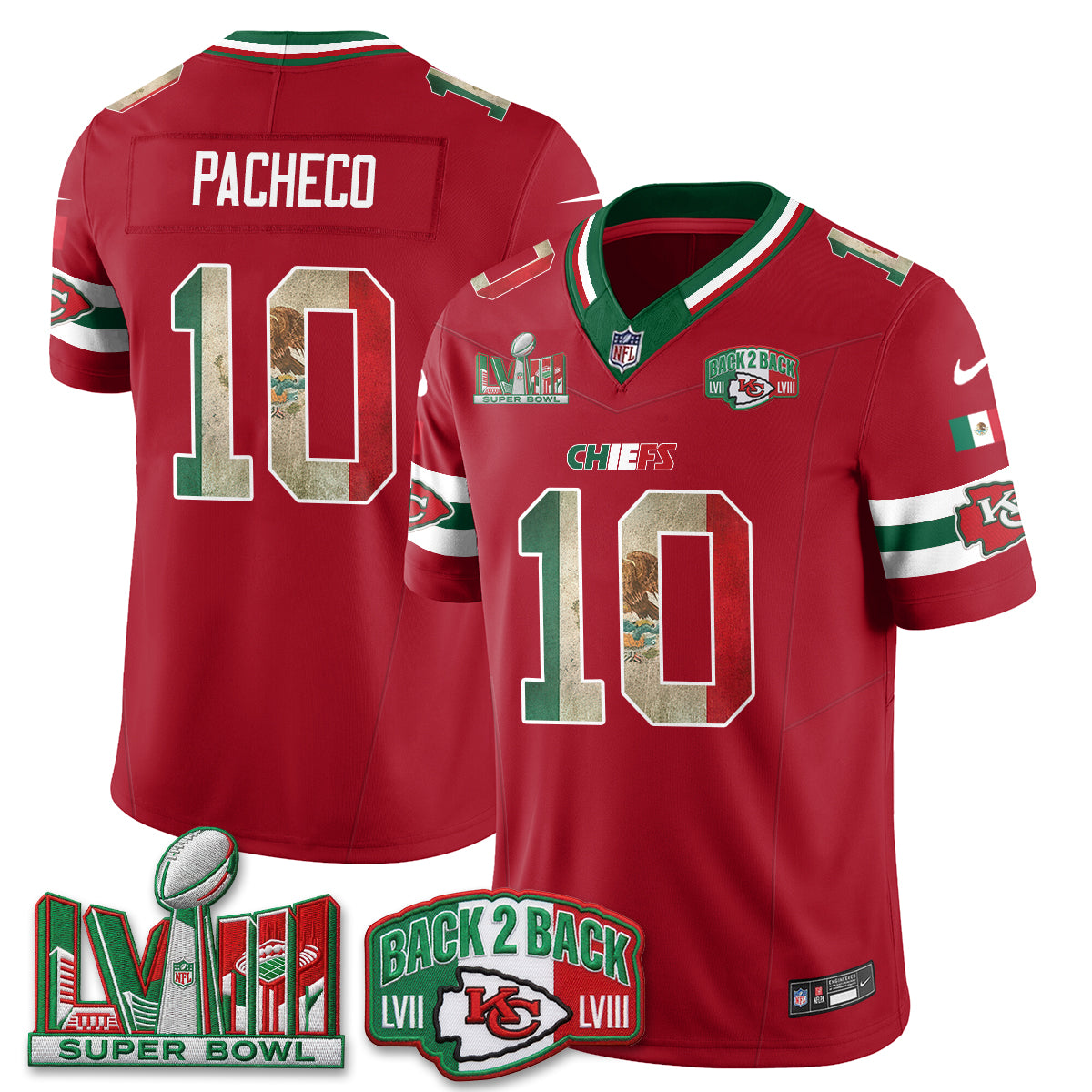 KC Mexico Edition Vapor Jersey - Stitched