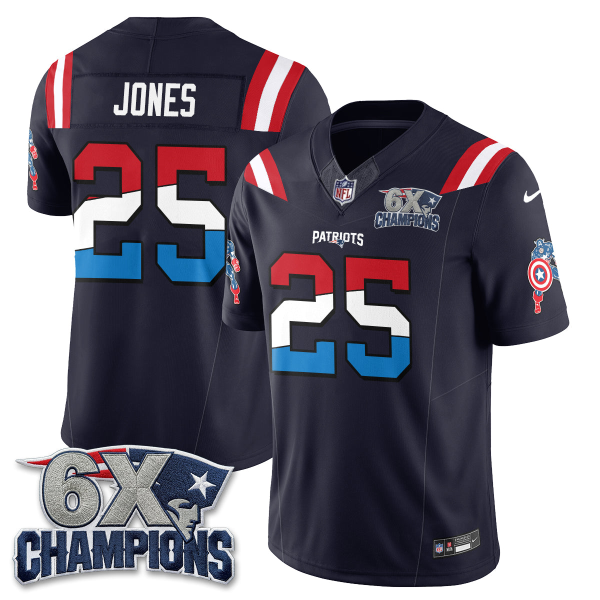 NE x Vibranium Shield Edition Vapor Jersey V2 - Stitched