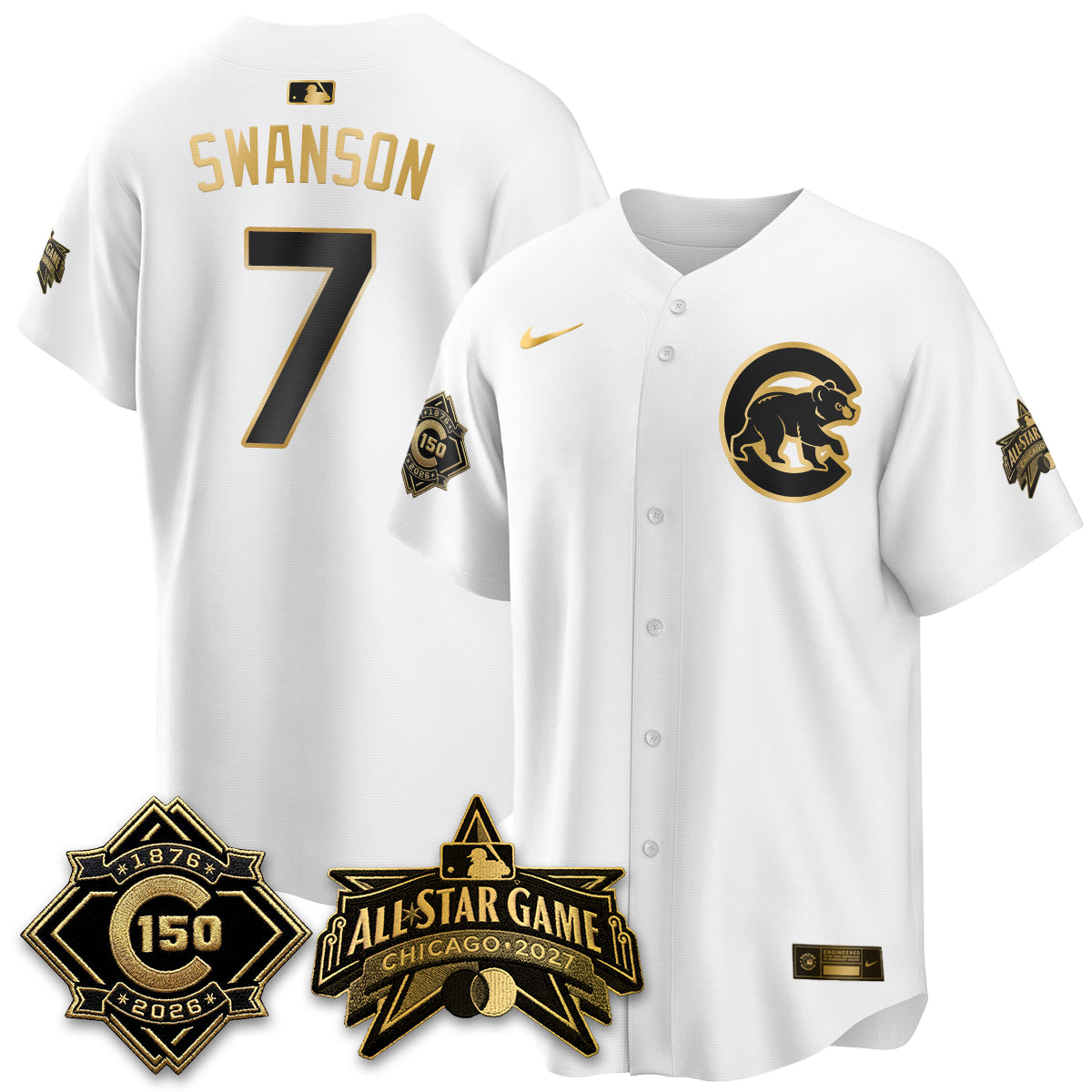 CHC 2027 All Star Game Gold Edition Vapor Jersey - Stitched