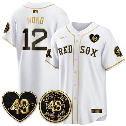 BOS Tim Wakefield Memorial Patch Vaper Premier Limited Jersey - Stitched