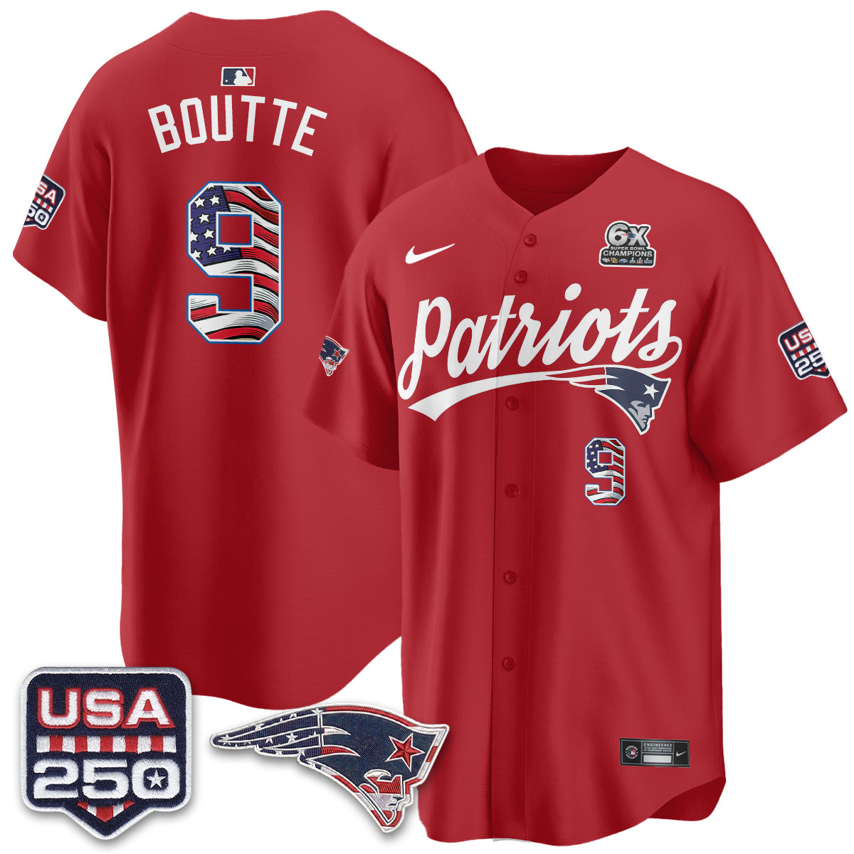 NE America Edition Vapor Jersey - Stitched