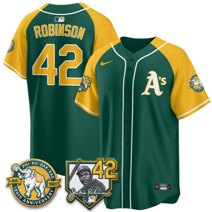 OAK 2026 Jackie Robinson Day - Celebrating 125 Years Limited Vapor Jersey - Stitched