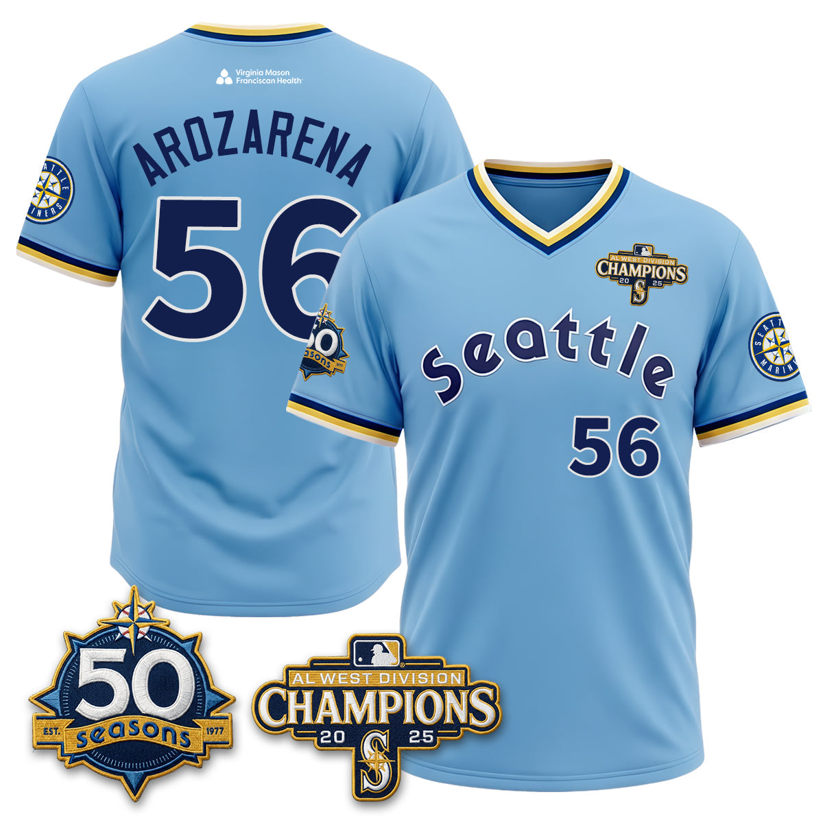 SEA 50th Anniversary Throwback Limited Jersey - Stitched