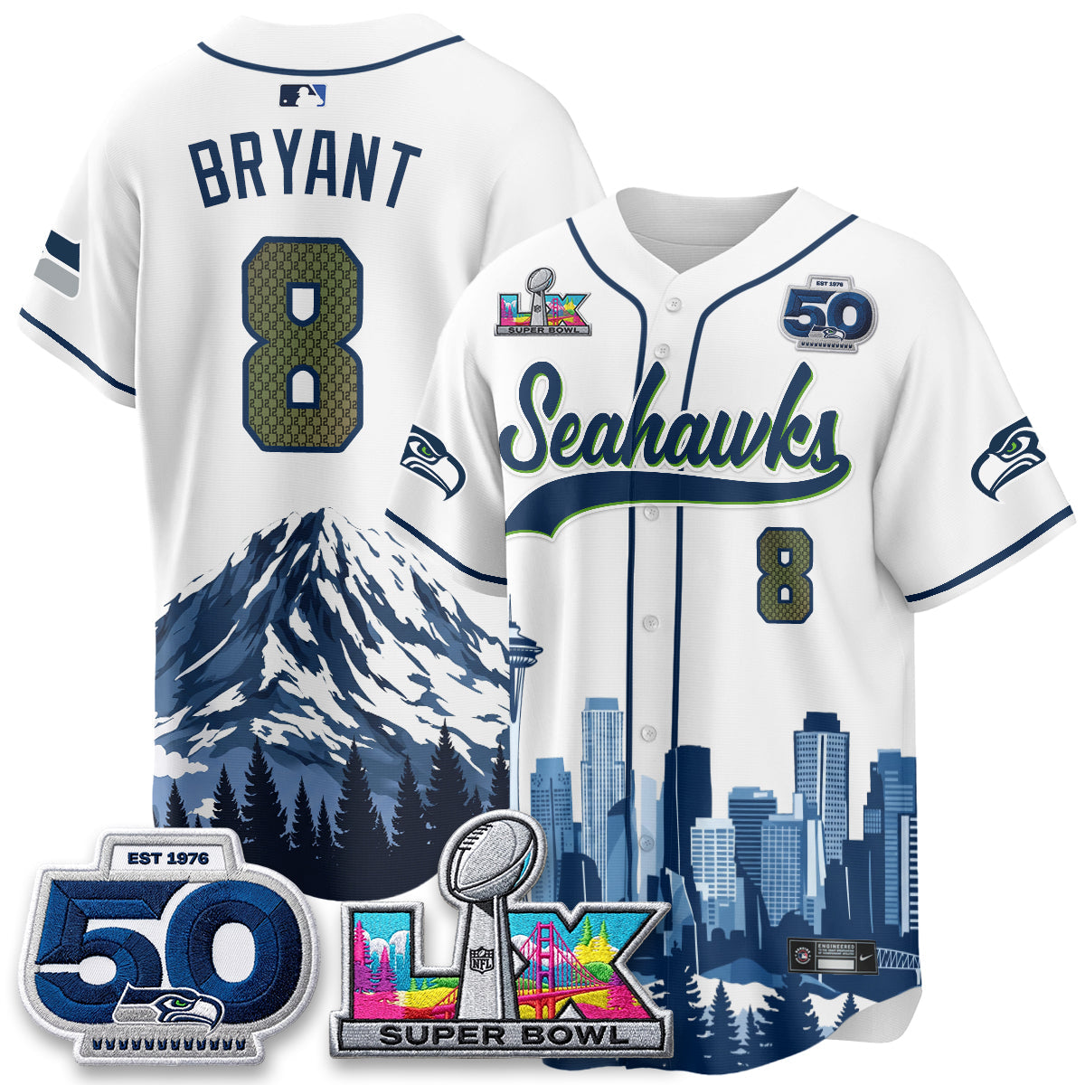 SEA City Edition Vapor Baseball Jersey - Stitch