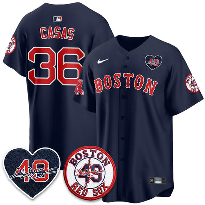 BOS Tim Wakefield Memorial Patch Vaper Premier Limited Jersey - Stitched