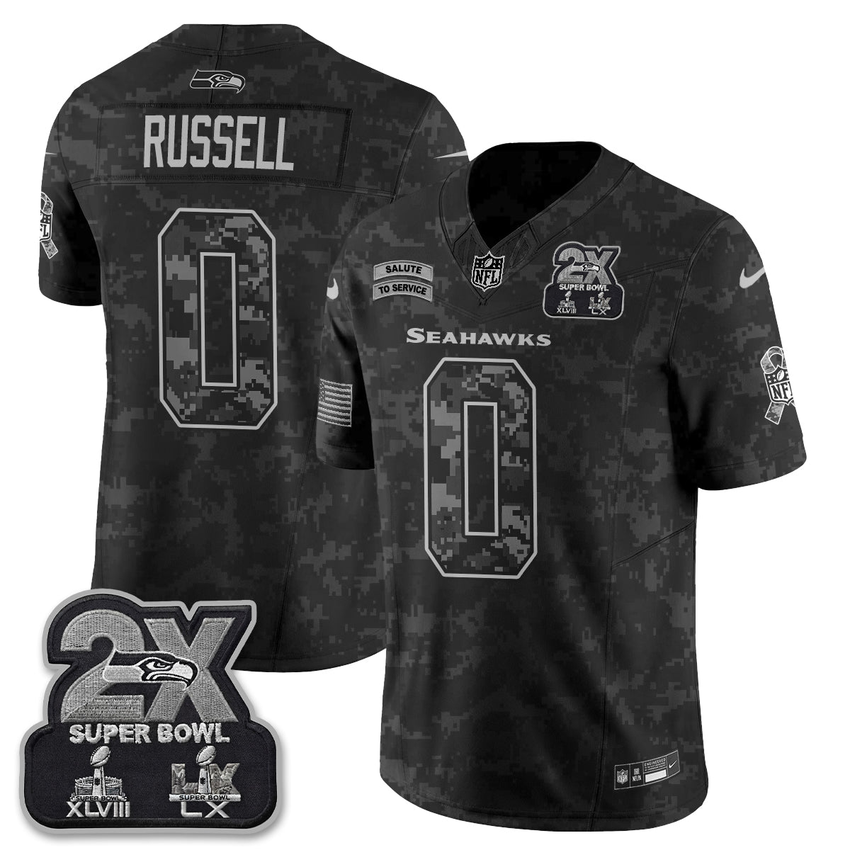 SEA 2026 Salute to Service Vapor Jersey - Stitched