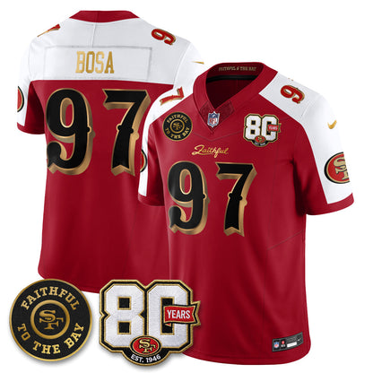 SF “Rivalries” Vapor Limited Jersey - Faithful To The Bay Patch - Stitched