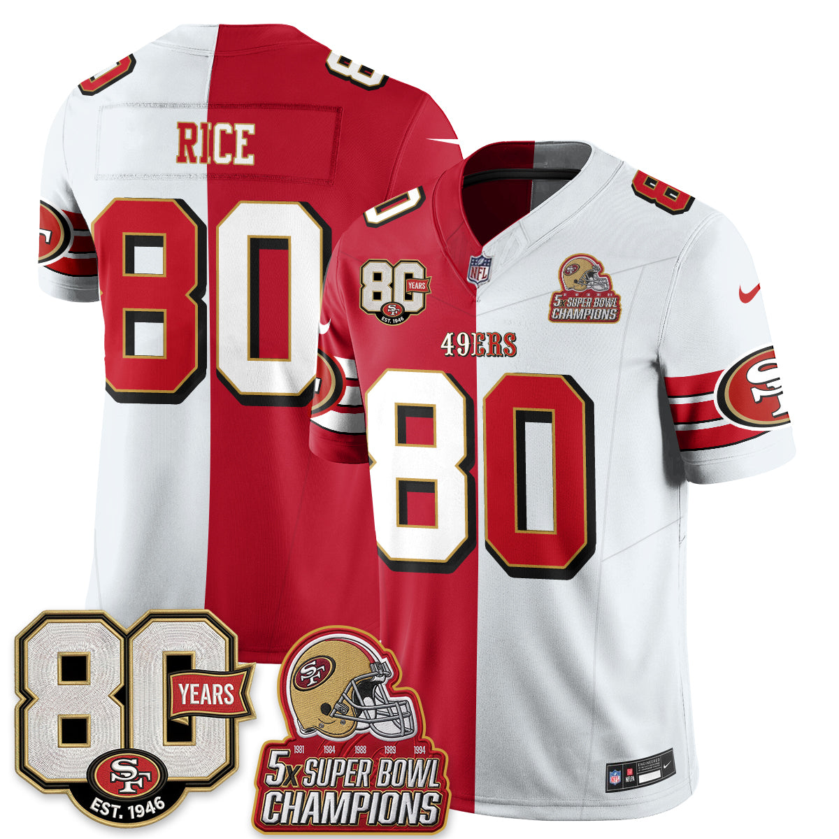 SF Split Style Vapor Jersey - Stitched