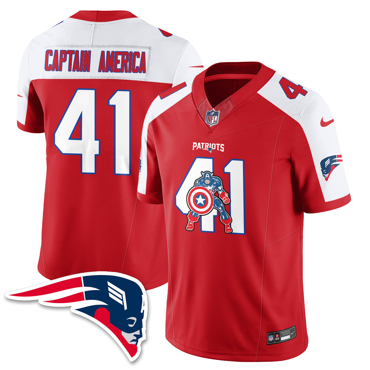 NE x Vibranium Shield Edition Vapor Jersey - Stitched