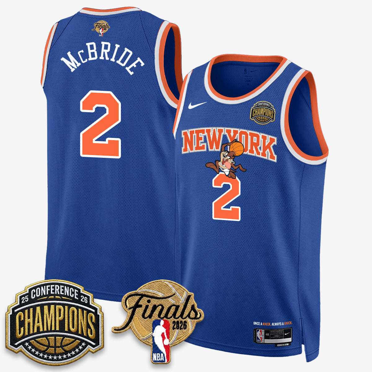 NYK 2026 NBA Eastern Conference Champions x Looney Tunes Vapor Jersey V2- Stitched