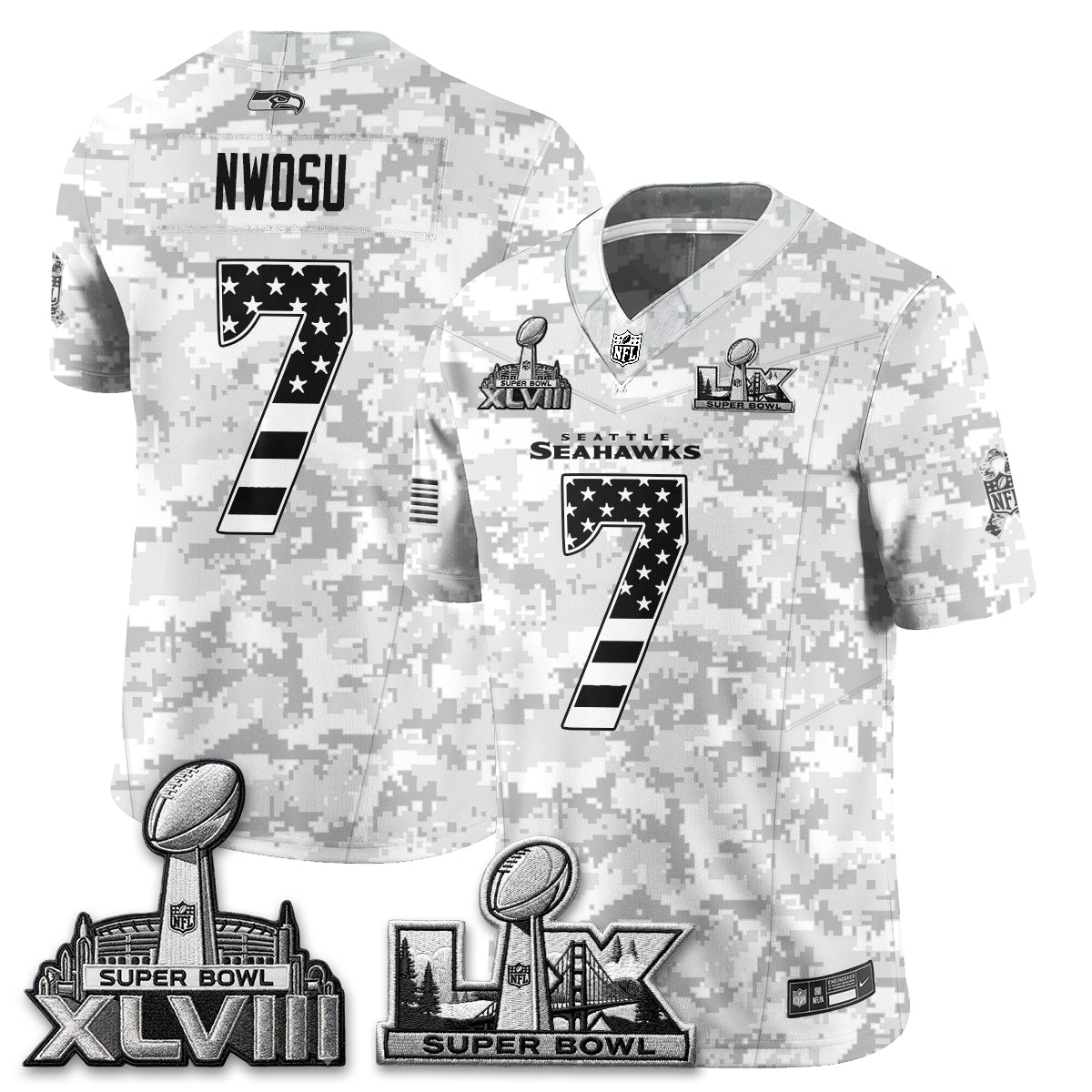 SEA 2026 Salute to Service Edition Vapor Jersey V2- Stitched