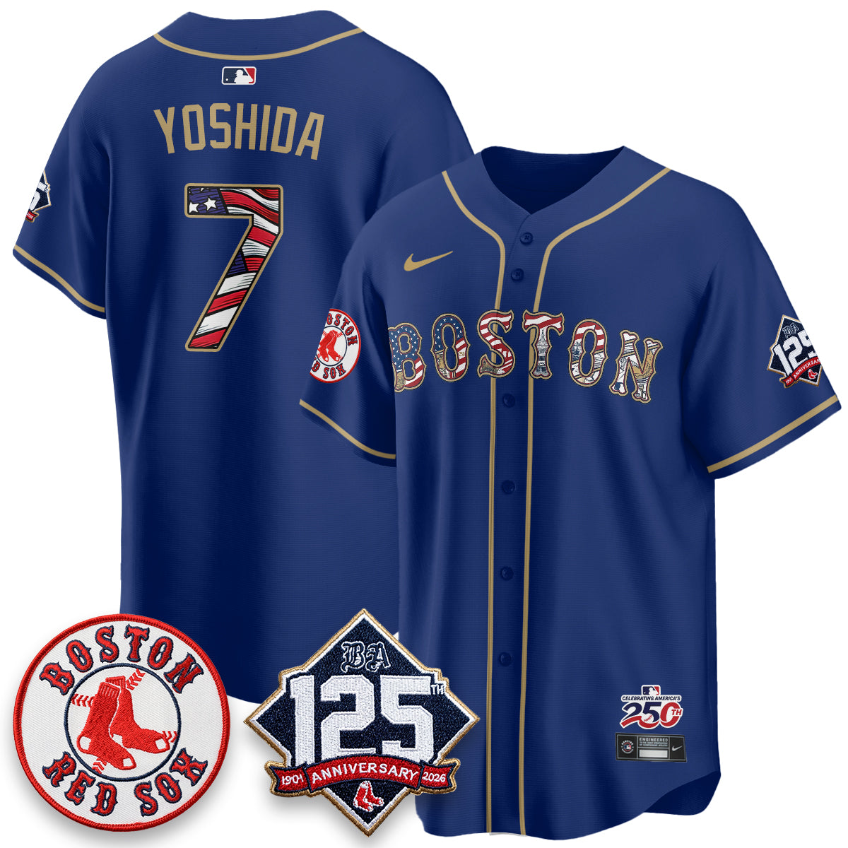 BOS 2026 Independence Day USA Vapor Limited Jersey - Stitched-DTD