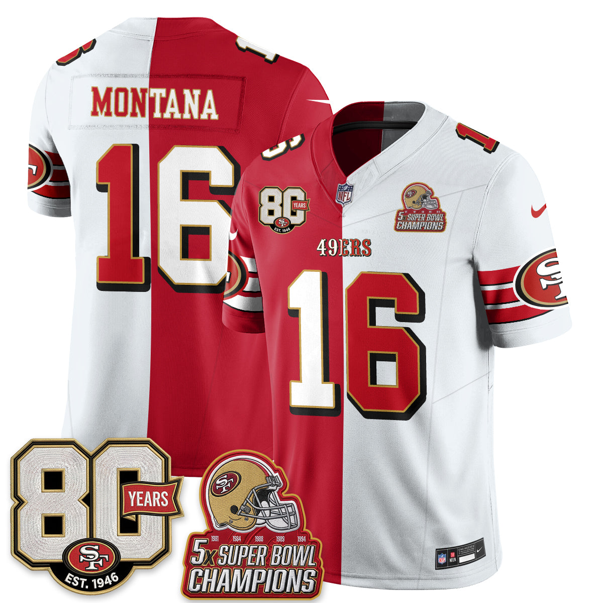 SF Split Style Vapor Jersey - Stitched