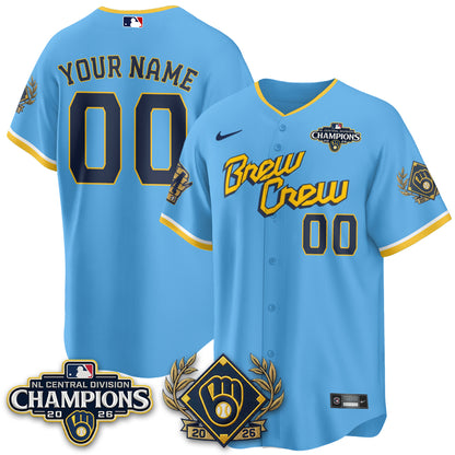 MIL 2026 NL Division Champs Vapor Custom Jersey - Stitched