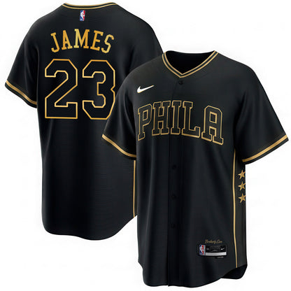 PHI LeBron James #23 Vapor Baseball Jersey - Stitched