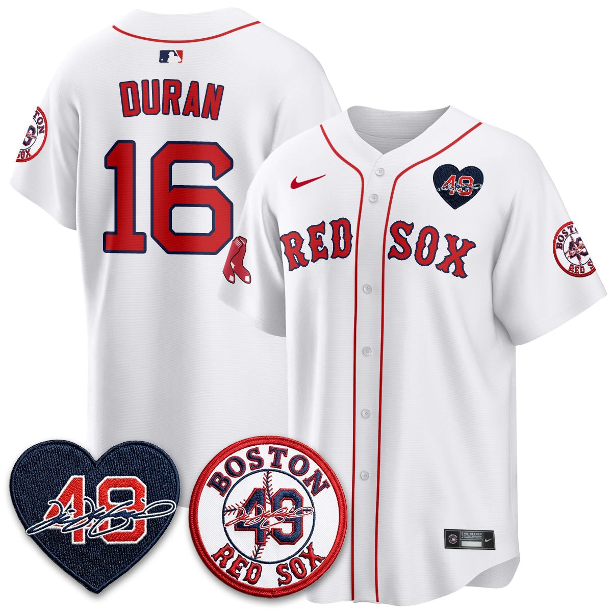 BOS Tim Wakefield Memorial Patch Vaper Premier Limited Jersey - Stitched
