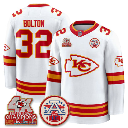 KC 4X Champs Edition Hockey Jersey - Stitched