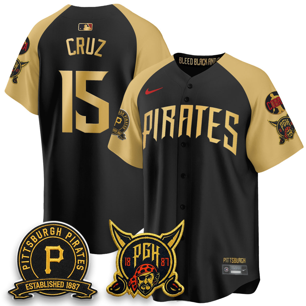 PIT Vapor Limited Jersey - Cobra & Est 1887 Patch - Stitched