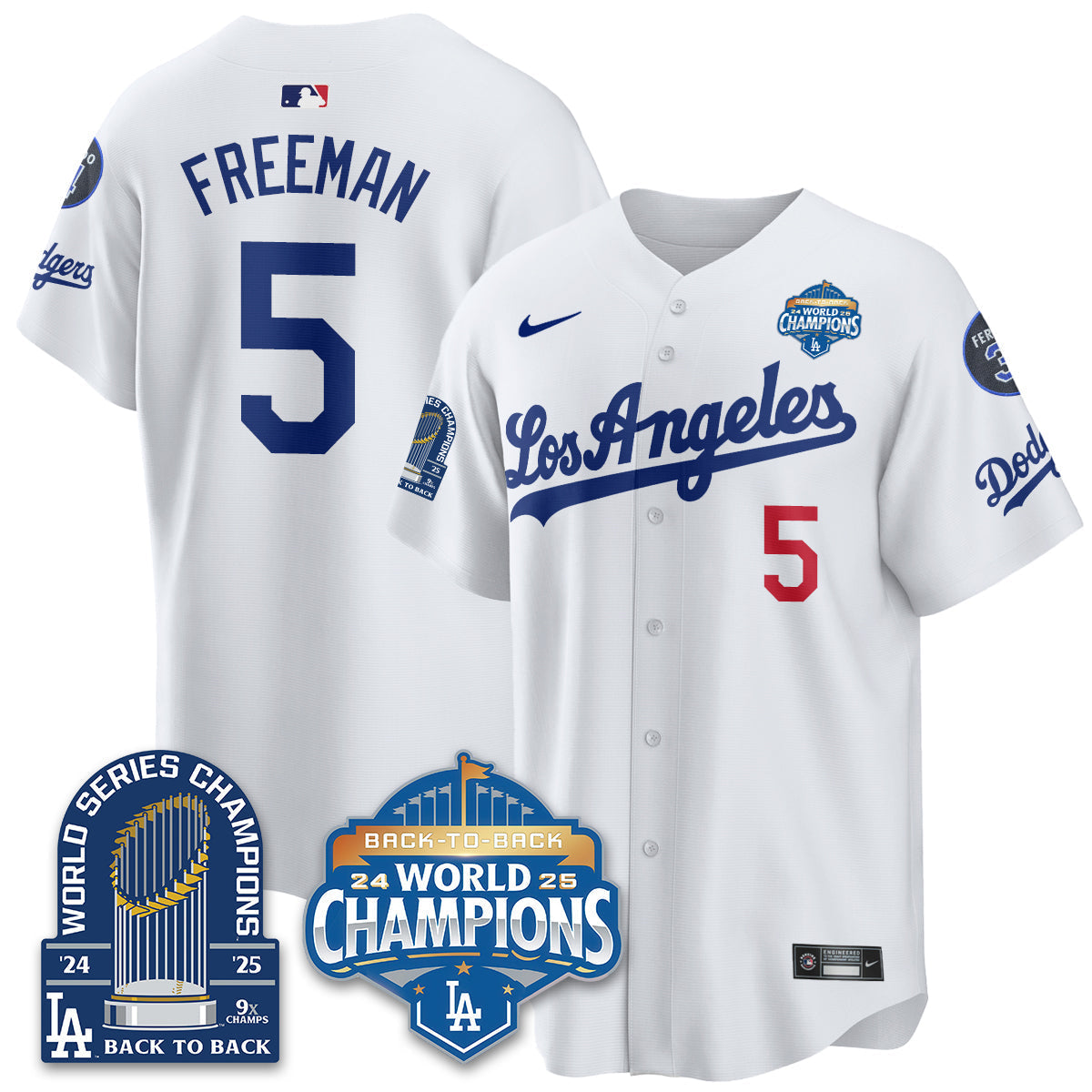 LAD Alternate Vapor Limited Jersey - 9x Champs - Stitched