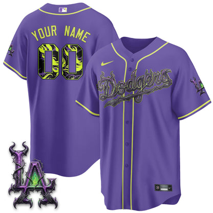 LAD Villains Halloween - Horned Queen Vapor Custom Jersey- Stitched