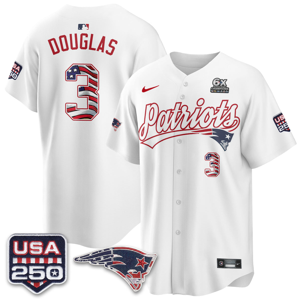 NE America Edition Vapor Jersey - Stitched