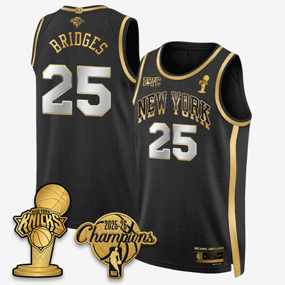 NYK 2026 NBA Champions Gold Edition Vapor Jersey - Stitched