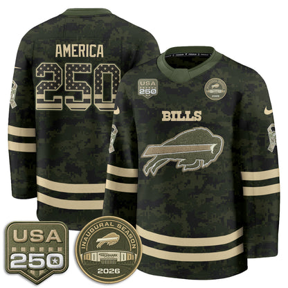 BUF 2026 Salute To Service Edition Hockey Jersey - Printed
