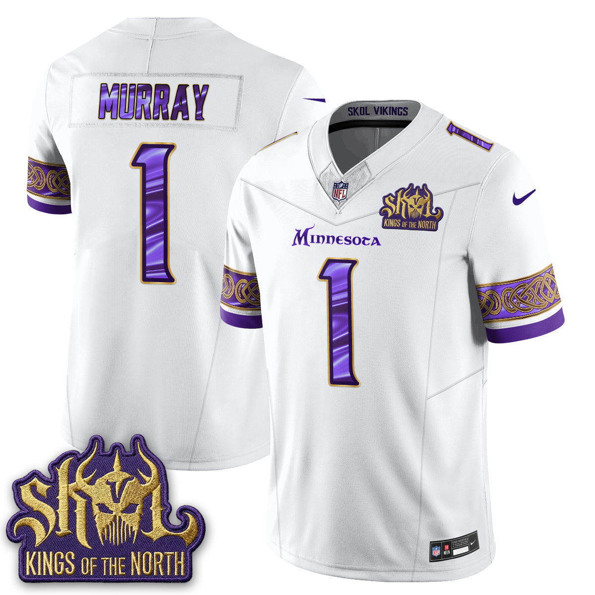 MIN Fangear Edition Warrior Skol Patch Vapor Jersey - Stitched