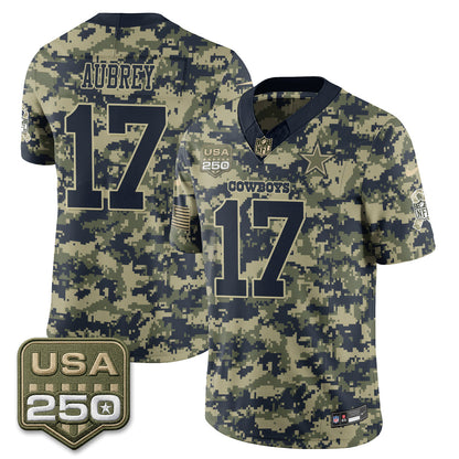 DAL 2026 Salute to Service Edition Vapor Jersey - Stitched