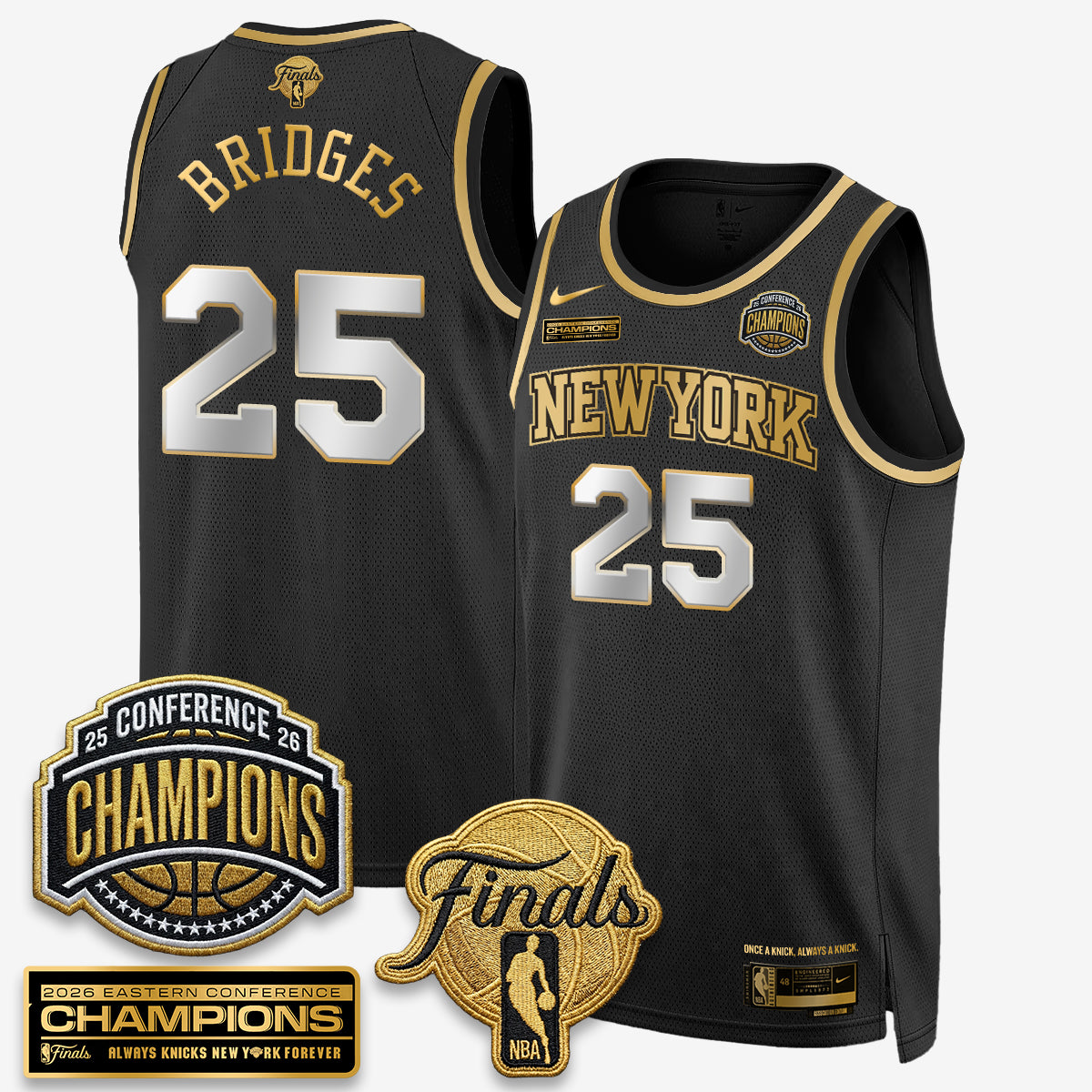 NYK 2026 NBA Eastern Conference Champions Vapor Special Edition Jersey - Stitched