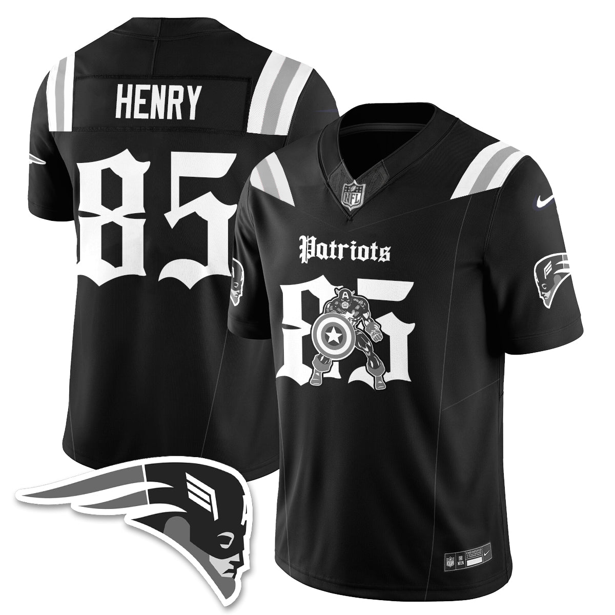 NE x Vibranium Shield Edition Vapor Jersey - Stitched