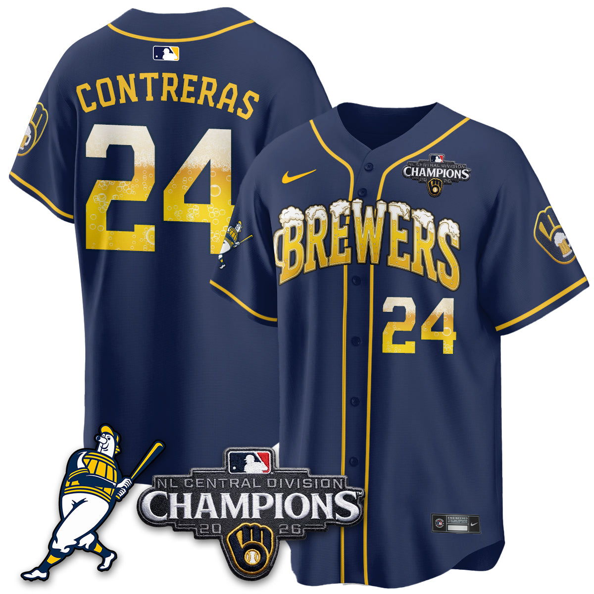 MIL 2026 NL Division Champs Vapor Jersey V2- Stitched