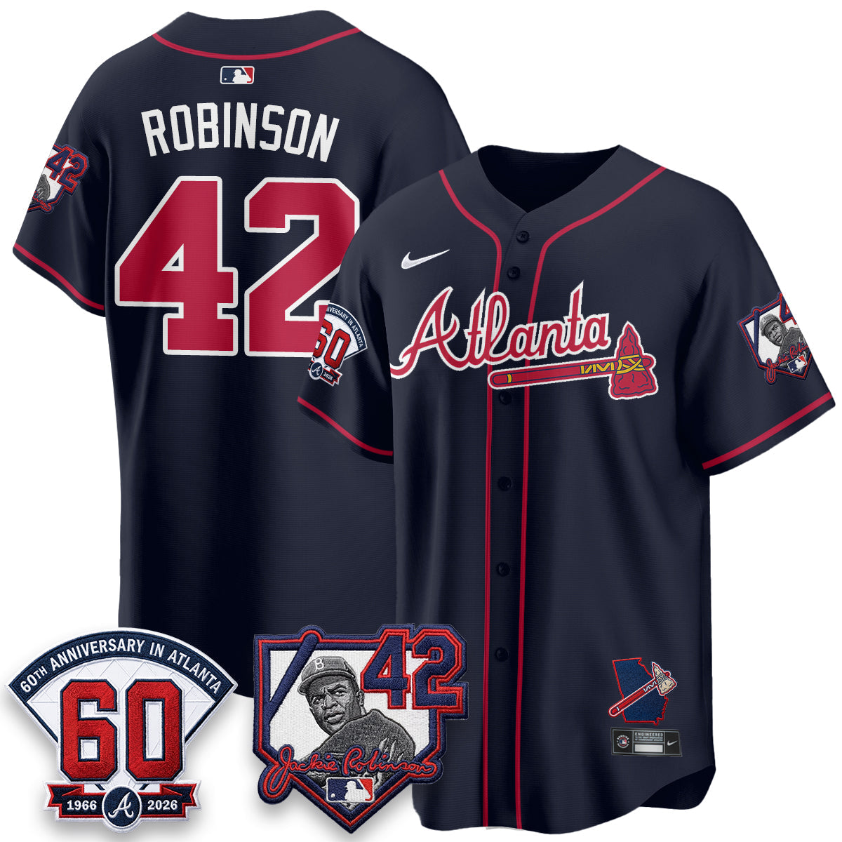 ATL 2026 Jackie Robinson Day Vapor Limited Jersey - Stitched