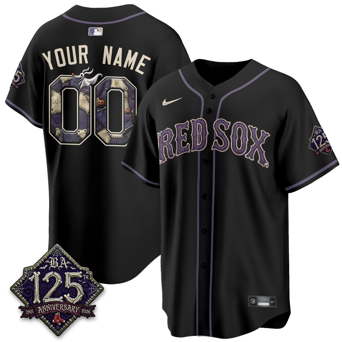 BOS Nightmare Vapor Limited Custom Jersey - Stitched