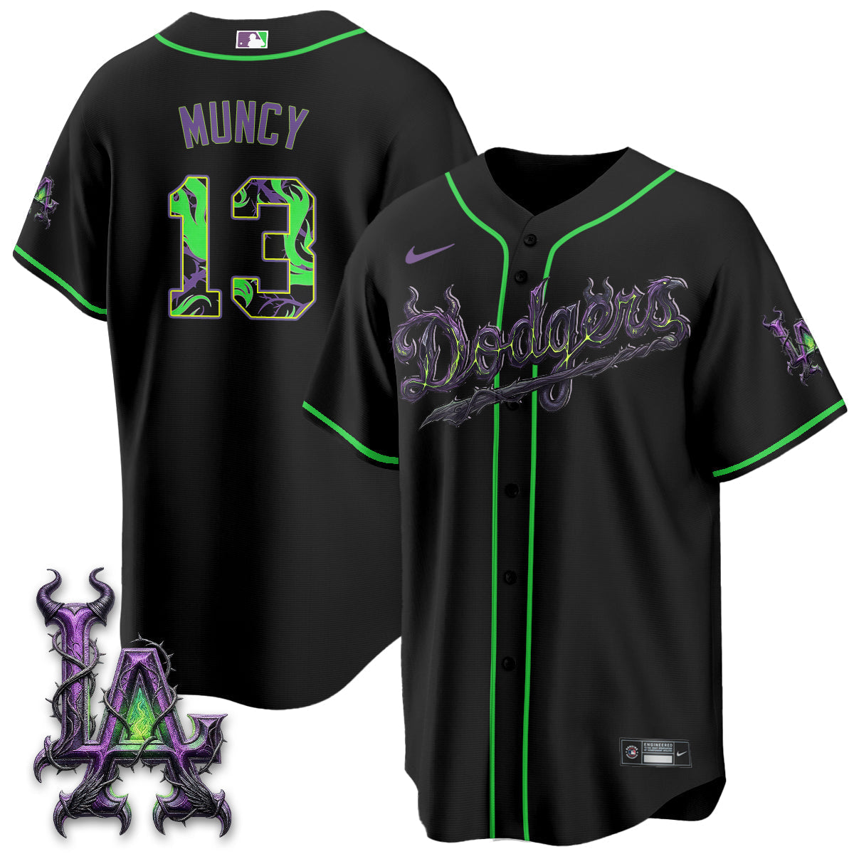 LAD Villains Halloween - Horned Queen Vapor Jersey- Stitched