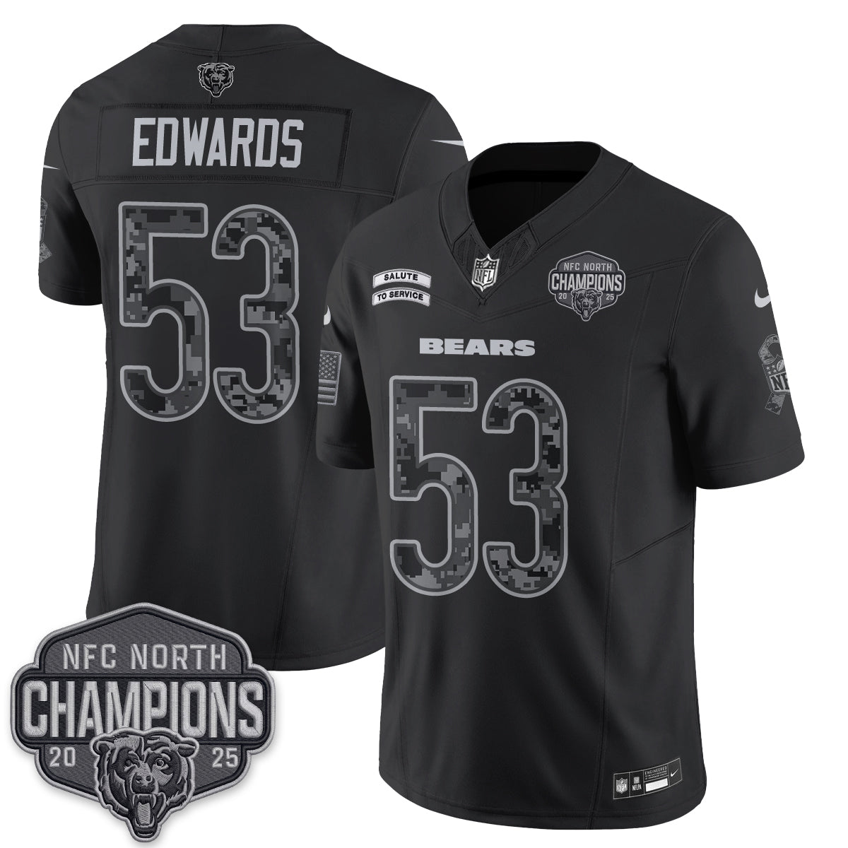 Chicago Bears 2026 Salute to Service V2 Vapor Jersey - Stitched