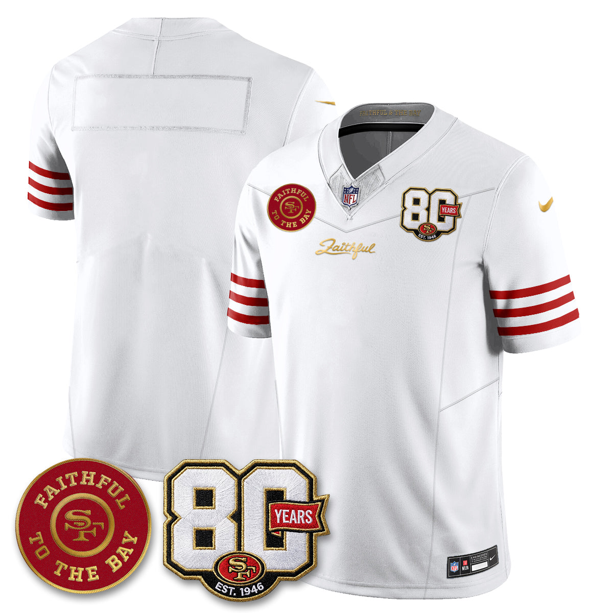 SF “Rivalries” Vapor Limited Jersey - Faithful To The Bay Patch - Stitched