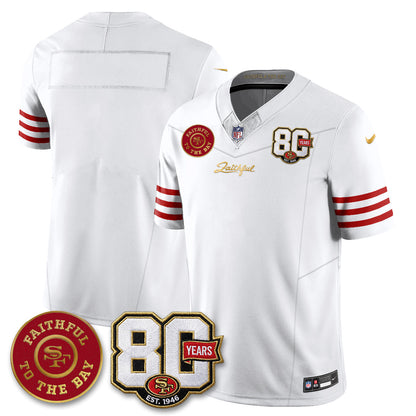 SF “Rivalries” Vapor Limited Jersey - Faithful To The Bay Patch - Stitched