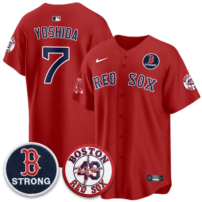 BOS Tim Wakefield Memorial Patch Vaper Premier Limited Jersey - Stitched V2
