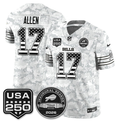 BUF 2026 Salute to Service Edition Vapor Jersey - Stitched