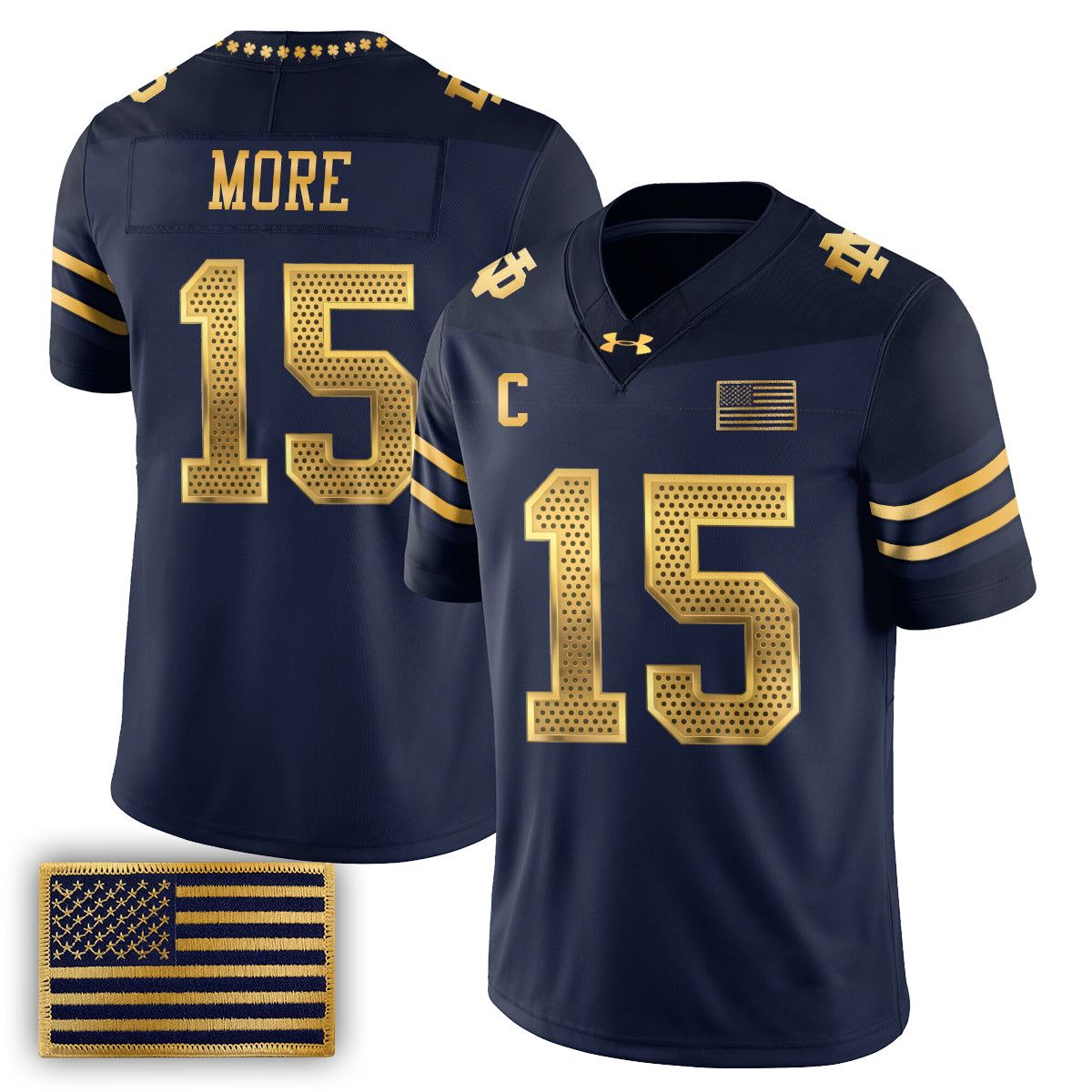 ND 2026 Shamrock Series Football Vapor Jersey - Stitched