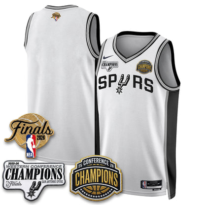 SAS 2026 NBA Western Conference Champions Vapor Jersey - Stitched